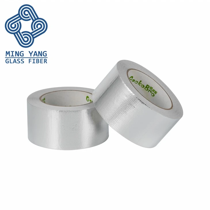 Fire Retardant Composite Glass Cloth Aluminum Foil Fiberglass AluglassTape Insulation & Waterproof